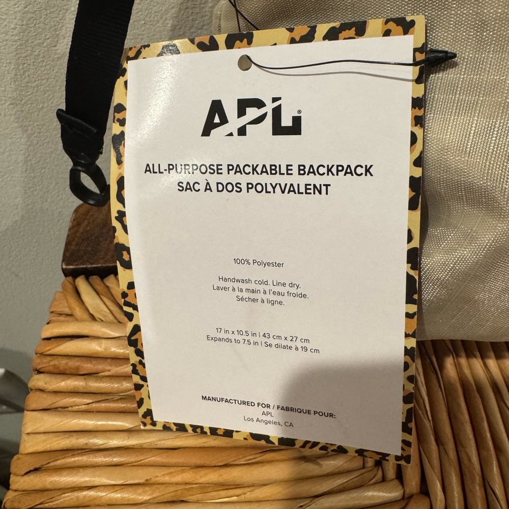 Apl Leopard Print Packable Backpack - image 5